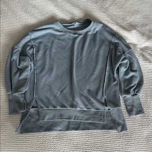 Caracilia Light Blue Oversized Sweatshirt